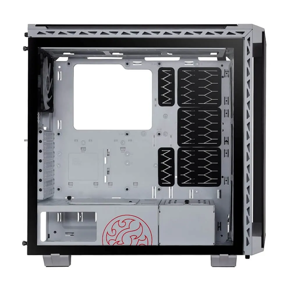 XPG BATTLECRUISER BATTLECRUSIERWHCWW Mid-Tower RGB Glass Panel PC Case - White with 4 ARGB Fans