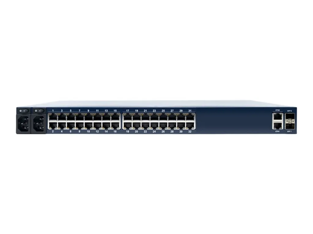 ZPE Nodegrid Serial Console Plus - Console server - for scalable network - 32 ports - RS-232, 10GbE, 2.5GbE - 1U - cloud-managed NSCP-T32R-STND-SAC